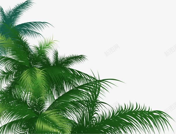 沙滩海报小清新绿色植物树叶png免抠素材_88icon https://88icon.com 树叶 沙滩 海报 清新 绿色植物