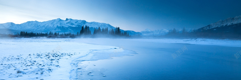 雪景大气banner壁纸摄影图片