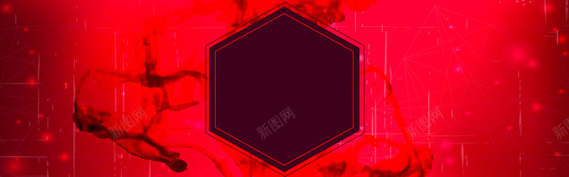 红色激情音乐抽象酒吧背景banner背景