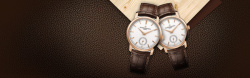 男式手表商务手表皮质质感棕色背景高清图片