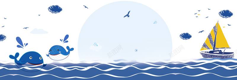 淘宝电商夏凉节首页海报bannerpsd设计背景_88icon https://88icon.com PSD banner 夏凉节 天猫 插画 海洋 淘宝 电商 盛夏时光 素材 首页海报