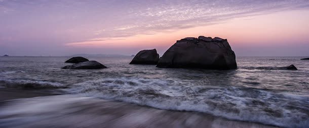 唯美大海晚霞背景背景