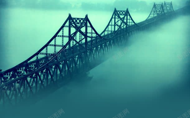 怀旧绿色海面大桥jpg设计背景_88icon https://88icon.com 大桥 怀旧 海面 绿色