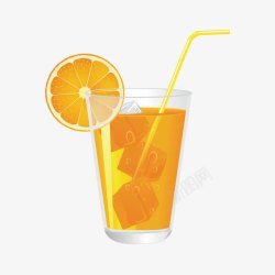 食品饮料淘宝橙汁矢量图素材
