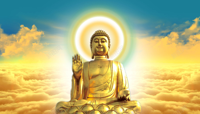 佛像佛教佛祖背景元素海报背景