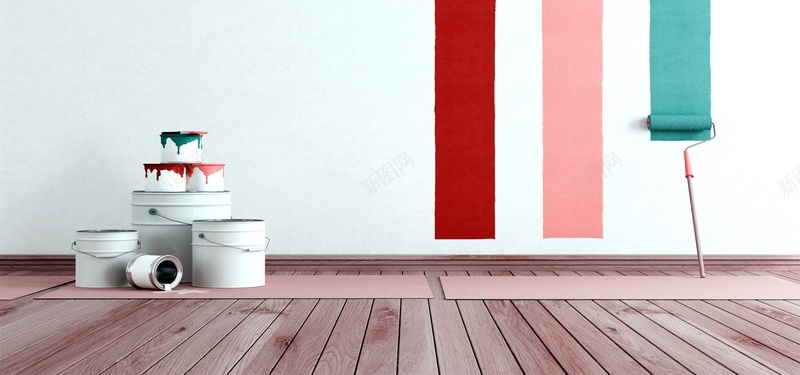 家装节油漆涂料木地板背景