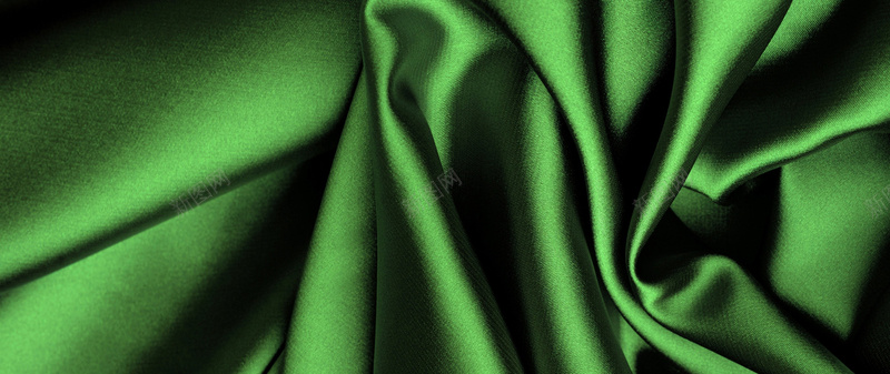 绿色丝绸背景背景