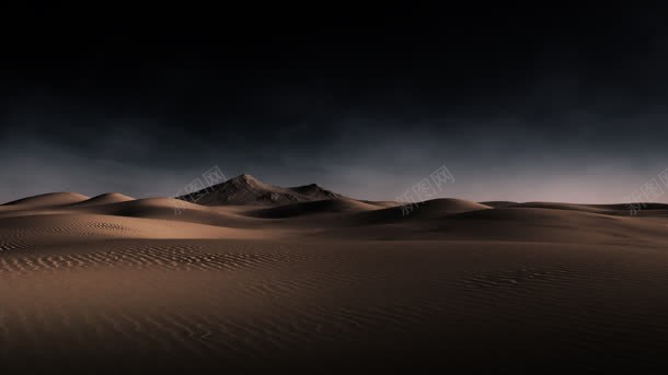 沙漠黄昏户外风景背景