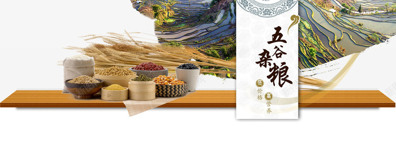 五谷杂粮背景jpg设计背景_88icon https://88icon.com 五谷 杂粮 海报banner 米面 粮油 粮食 营养