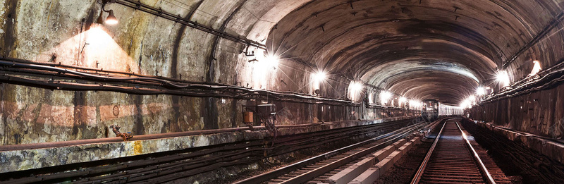 地下铁路隧道背景