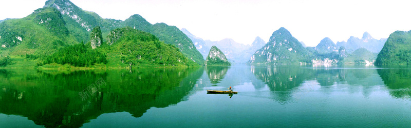 唯美桂林山水海报背景背景