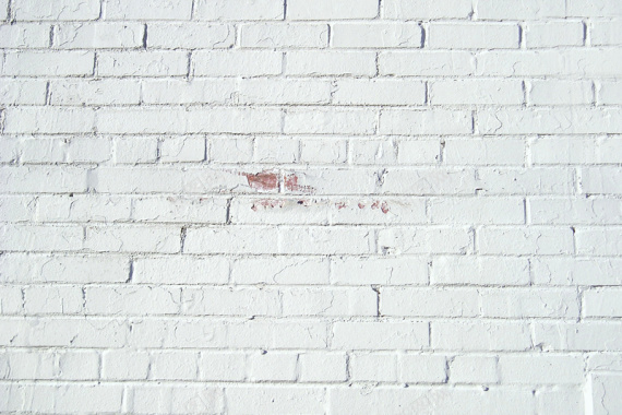 白色做旧复古砖墙背景背景