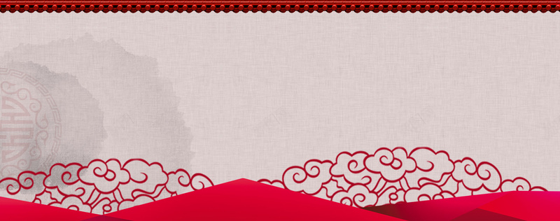 中国风古风红色背景背景