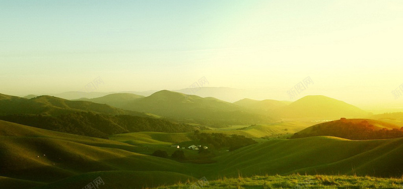 乡村山坡背景jpg_88icon https://88icon.com 乡村 天空 太阳 山坡 摄影 海报banner 田园 风景