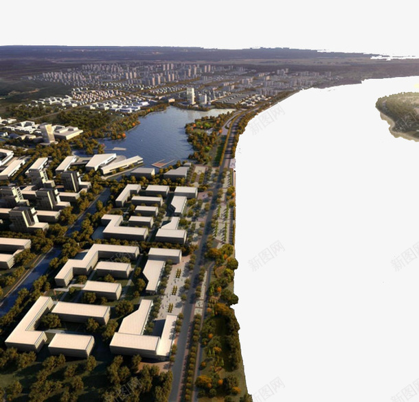 海边别墅群psd设计背景_88icon https://88icon.com 别墅 地产 水岸 海边 海边别墅 连排别墅，排屋