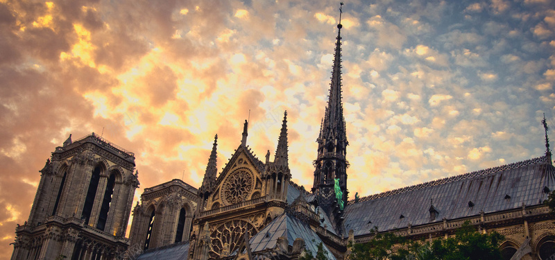 法国巴黎教堂摄影图片