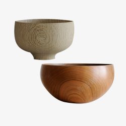 陶瓷木头碗筷素材