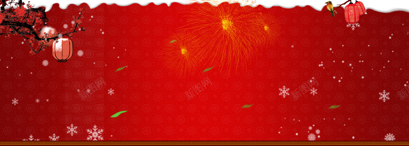 红色喜庆新年海报背景背景