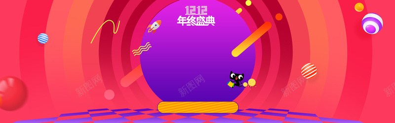 双12促销季几何红色bannerpsd设计背景_88icon https://88icon.com 促销 双12 双12狂欢节 双十二返场 天猫双12 狂欢再续爆款返场 狂欢炫酷促销海报 返场继续