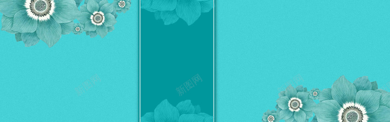 蓝底蓝花淘宝背景psd设计背景_88icon https://88icon.com 淘宝 背景 蓝底 蓝花