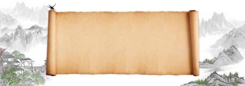 中国风古韵水墨画平面广告psd设计背景_88icon https://88icon.com 中国风背景 书卷 书法 古韵 复古 山河 平面广告 水墨画 简约边框 绘画美术 边框