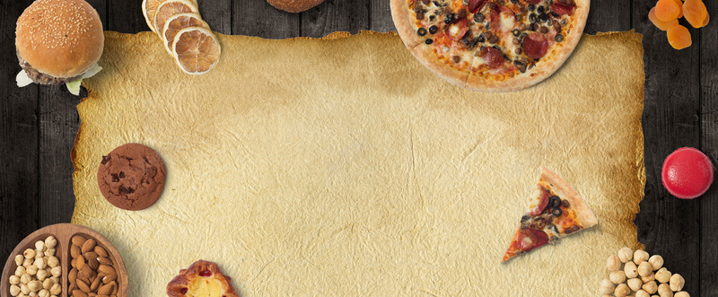美味披萨简约质感背景背景