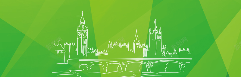 绿色扁平卡通海报背景psd设计背景_88icon https://88icon.com 几何 卡通 扁平 扁平图形 渐变 热气球 相机 简约 绿色