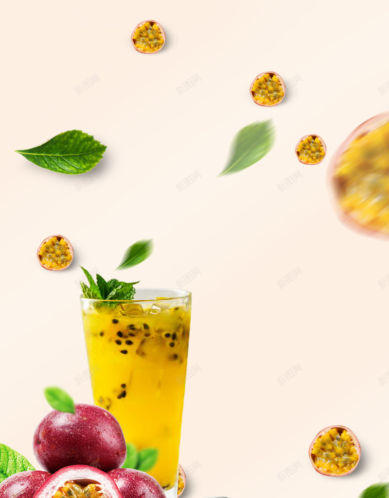 水果百香果促销海报psd设计背景_88icon https://88icon.com 奶茶店 新鲜果汁 新鲜水果 果汁 水果 水果店 百香果养乐多 百香果汁 饮品 饮料 鲜榨果汁