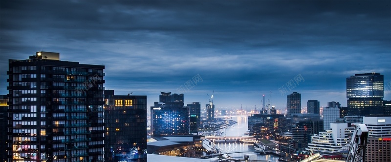 城市都市夜晚繁华背景摄影图片