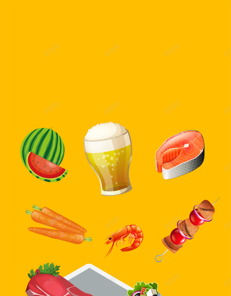 美食类APP引导页psd设计背景_88icon https://88icon.com d psd 三文鱼 卡通 啤酒 手机 手绘 沙拉 牛排 矢量 童趣 美食APP引导页免费下载 胡萝卜 骨肉相连 黄色