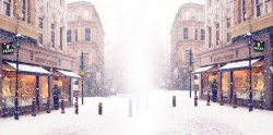冬季街景冬季欧美街景高清图片