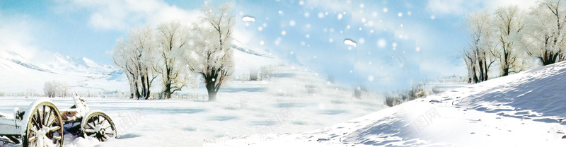 冬季雪景唯美背景bannerpsd_88icon https://88icon.com banner 冬季 唯美 摄影 海报banner 背景 雪景 雪花树 风景