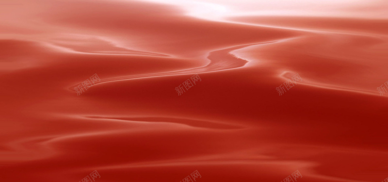 红色海浪波浪背景背景