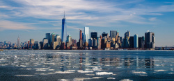 纽约城曼哈顿摩天大楼高清图片