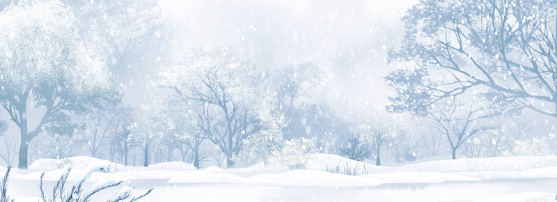 树林唯美雪景背景bannerpsd_88icon https://88icon.com banner 唯美 摄影 树林 海报banner 背景 雪景 风景