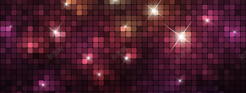 璀璨星光光点背景banner背景