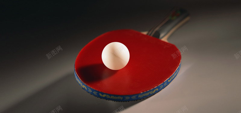 体育运动奥运会乒乓球球拍背景摄影图片