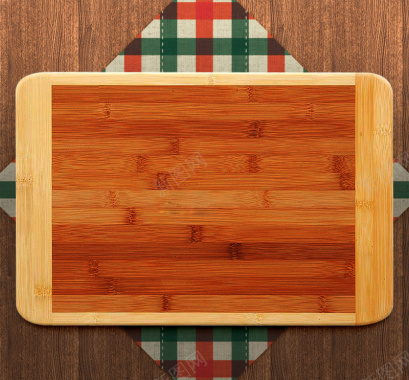 木纹餐盘格子平面背景背景