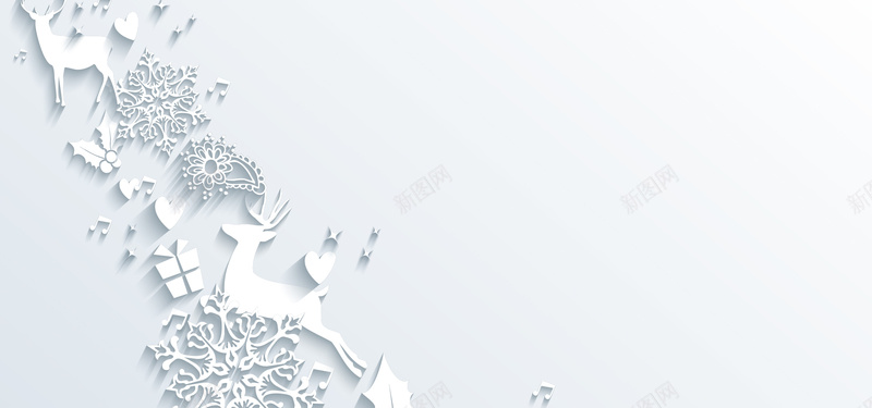 白色圣诞节背景