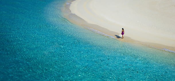 大海沙滩人物背景背景