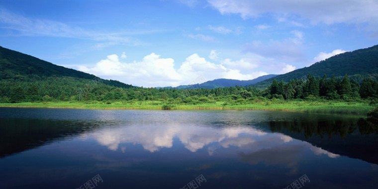 青山绿水碧海蓝天摄影图片