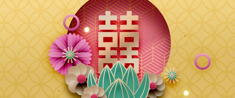 新年春节黄色3D立体新式简约背景背景