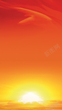 红色太阳H5背景背景