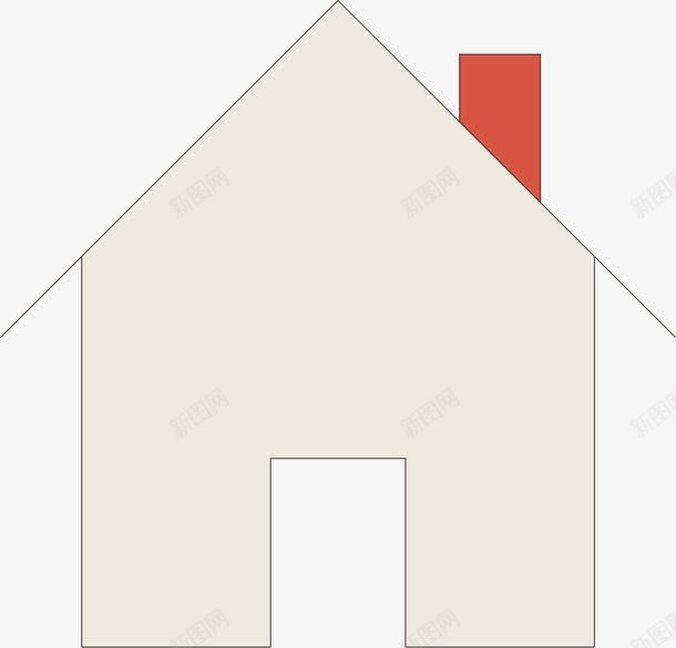 简笔房子png免抠素材_88icon https://88icon.com 一间 卡通 房子 手绘 烟囱 白色的 简图 红色的 线条
