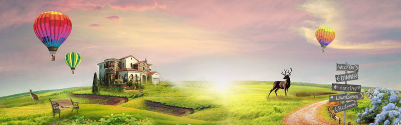 户外绿色草地banner背景psd设计背景_88icon https://88icon.com banner背景 户外 绿色 草地