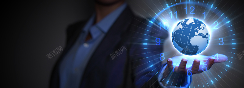 商务女士与时间钟表背景jpg设计背景_88icon https://88icon.com 商务 地球 女士 时间 海报banner 科幻 科技 科技感时间装轮 背景 钟表