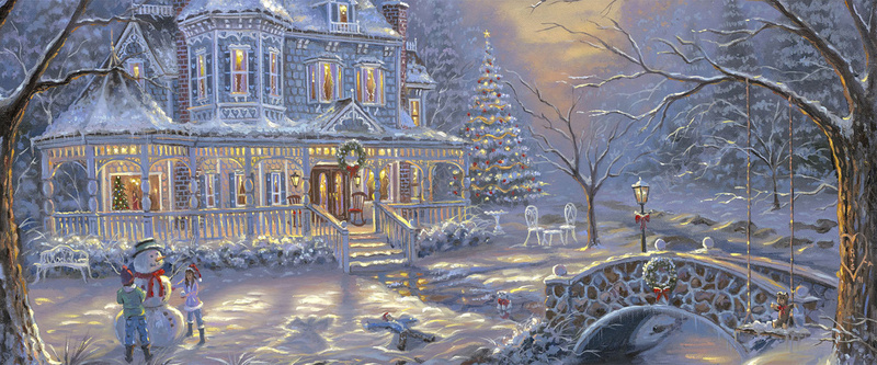 油画树林雪景圣诞城堡jpg设计背景_88icon https://88icon.com 卡通 圣诞 城堡 手绘 树林 油画 海报banner 童趣 雪景