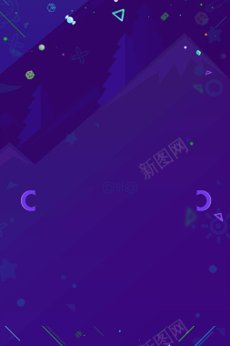 清新夏日商场618年中大促活动背景