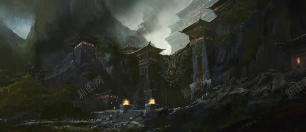 炫酷神秘场景建筑jpg设计背景_88icon https://88icon.com 场景 建筑 神秘