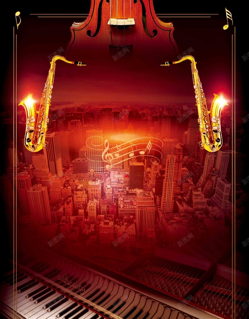 红色大气爵士音乐会背景psd设计背景_88icon https://88icon.com 古典音乐 暑假爵士培训 爵士 爵士培训 爵士表演 简约 舞会 萨克斯 钢琴 音乐会 高档